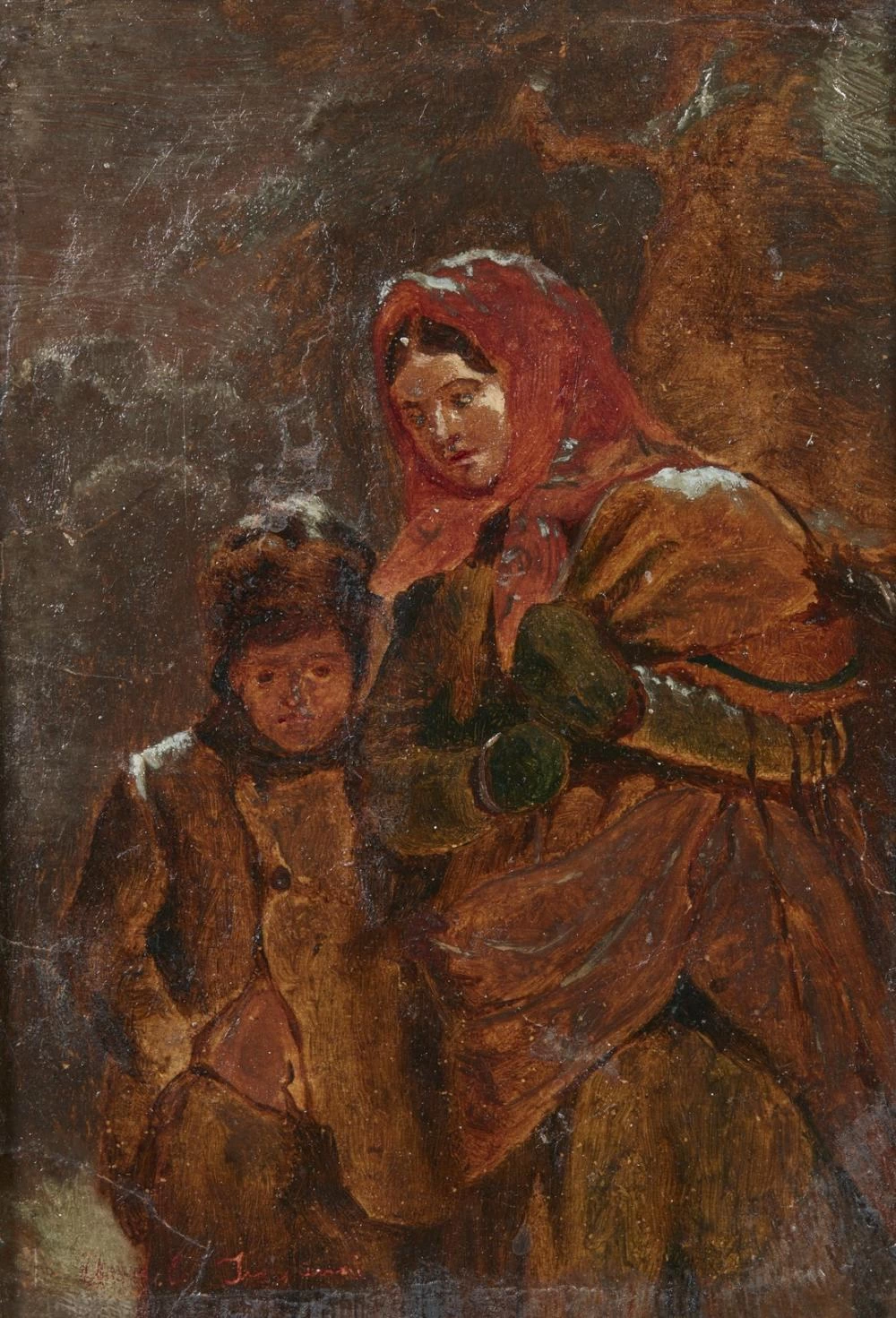   191-Angelo Inganni-Mendicanti